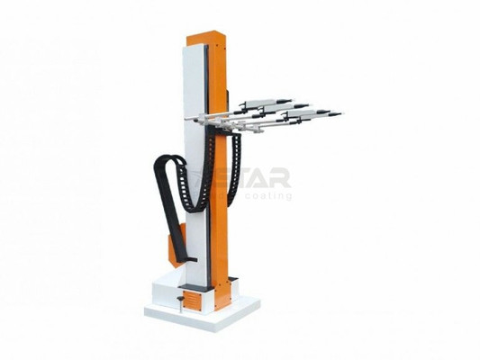Reciprocador vertical de trazo personalizado para recubrimiento de polvo electrostático