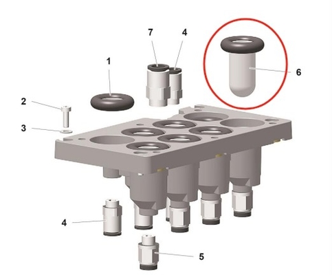 1019470 Repuestos de recubrimiento en polvo para bombas de polvo optimizadas Pp07