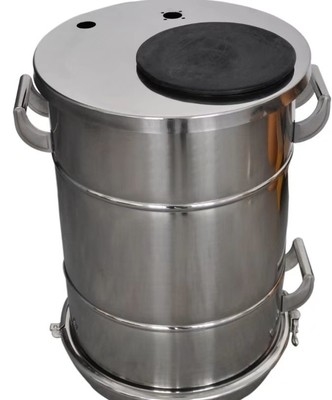 Buen sellador con tapa pequeña y redonda con trampolín de recubrimiento en polvo