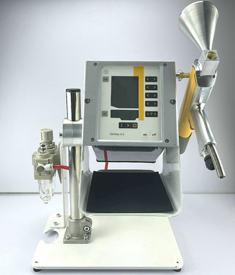 Sistema de máquina de recubrimiento de polvo electrostático de Gema Technology con pantalla LCD