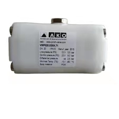 ACO DN20 Manual de la válvula de pinza Conexión de hilo interno blanco