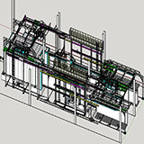 Línea de recubrimiento de polvo del sistema de transporte de perfiles horizontales de aluminio sin energía