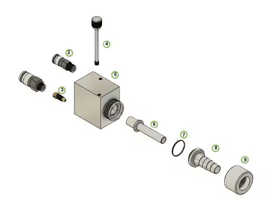 NO OEM AIT60140-85 AIT60140-86 GX8000 inyector para GX131 Elector pistola de recubrimiento de polvo estático