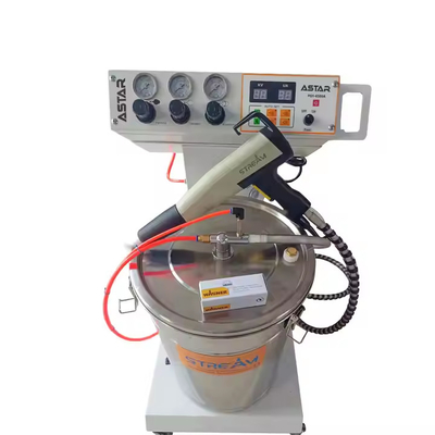 Máquina de pintura electrostática con polvo de 12V para sustratos de acero de ruedas