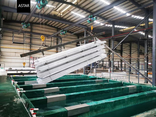 Línea de capa electrostática del polvo de la planta del tratamiento previo de la inmersión del OEM