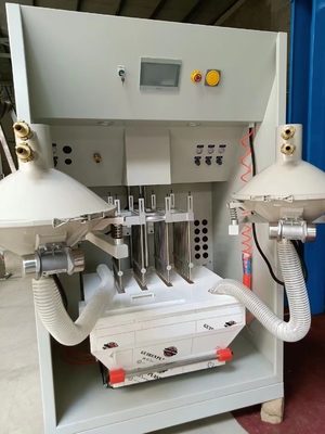 Línea de capa electrostática del polvo del control del PLC centro de fuente automático del polvo de la recuperación