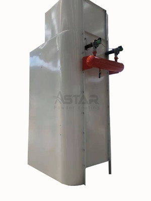 Manual portátil dos filtros pequeña cabina de recubrimiento de polvo